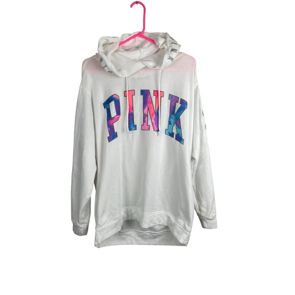 Victoria's Secret PINK watercolor bling hoodie size medium - Picture 1 of 12